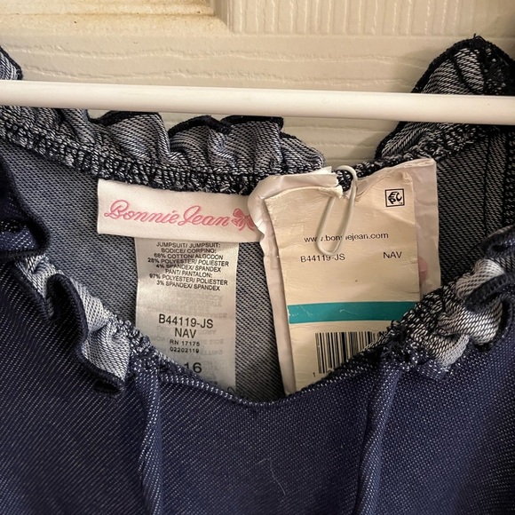 BONNIE JEAN JUMPSUIT~SIZE 16~ NWT - Picture 5 of 7